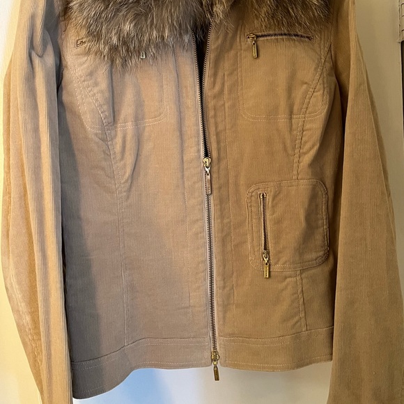 Tory Burch Jacket with removable fur collar - Picture 2 of 4